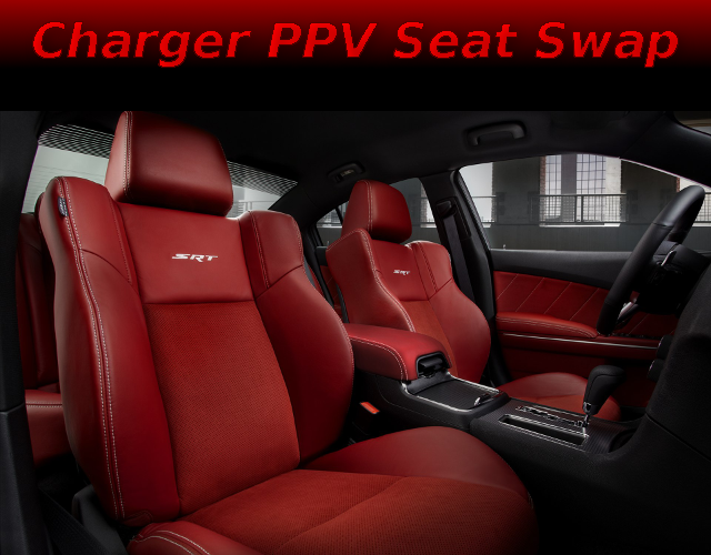 Dodge Charger SXT SRT Police Pursuit Vehicle PPV Seat Swap