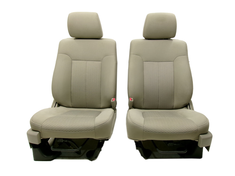 2009 - 2014 Ford F150 Seats OEM Stone Cloth XL Manual #0631 | Picture # 3 | OEM Seats