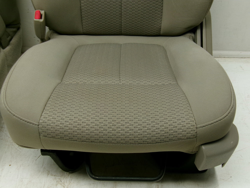 2009 - 2014 Ford F150 Seats OEM Stone Cloth XL Manual #0631 | Picture # 5 | OEM Seats