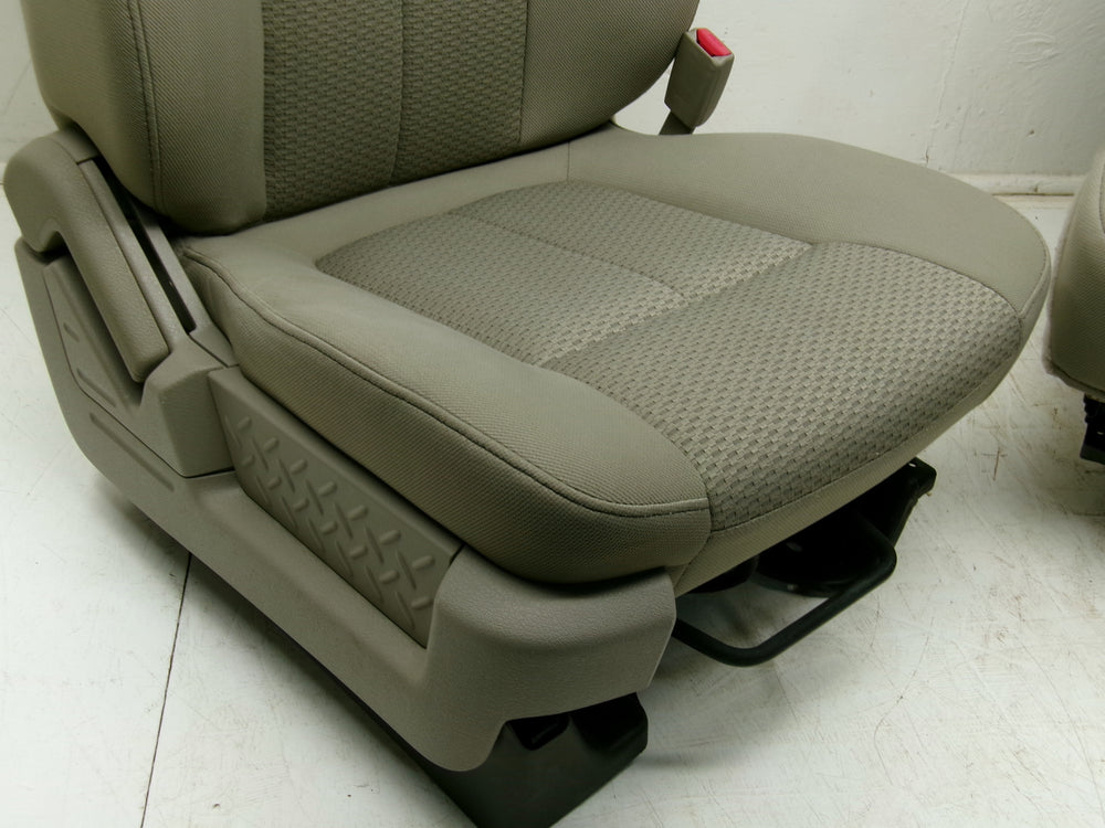 2009 - 2014 Ford F150 Seats OEM Stone Cloth XL Manual #0631 | Picture # 8 | OEM Seats