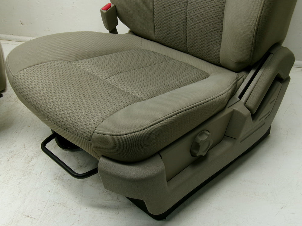 2009 - 2014 Ford F150 Seats OEM Stone Cloth XL Manual #0631 | Picture # 9 | OEM Seats