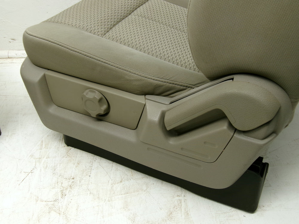 2009 - 2014 Ford F150 Seats OEM Stone Cloth XL Manual #0631 | Picture # 11 | OEM Seats