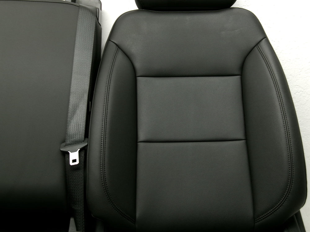 2019 - 2024 GMC Sierra Chevy Silverado Seats Black Vinyl 40/20/40 Split Bench #0624 | Picture # 6 | OEM Seats