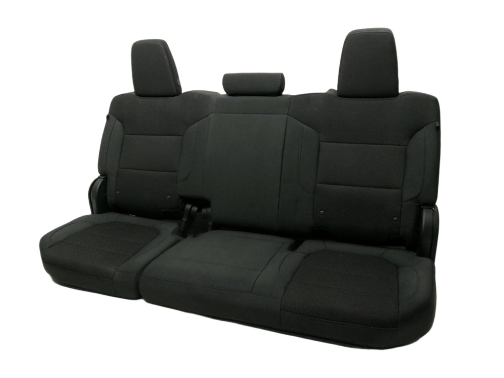 2019 - 2024 Chevy Silverado Rear Seat, Black Cloth, Double Cab #628i | Picture # 1 | OEM Seats
