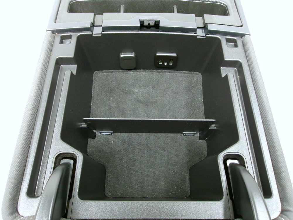 2014 - 2019 Chevy Silverado Sierra Jump Seat Console Black Cloth #1259 | Picture # 13 | OEM Seats