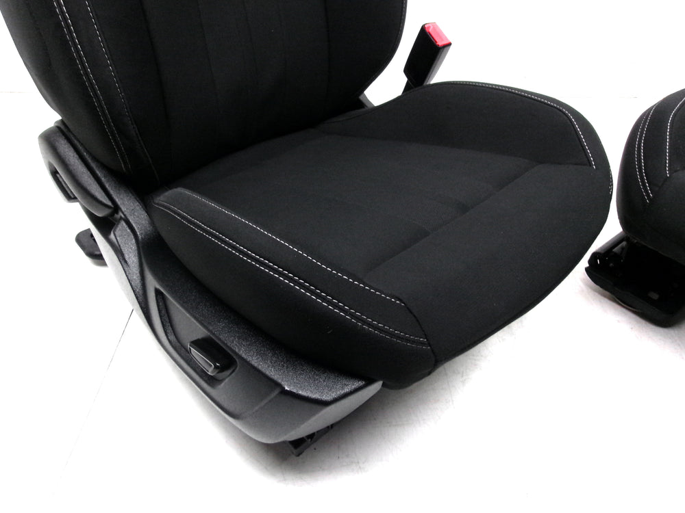 2015 - 2023 Ford Mustang Seats, Coupe, Black Cloth Powered #1262 | Picture # 8 | OEM Seats