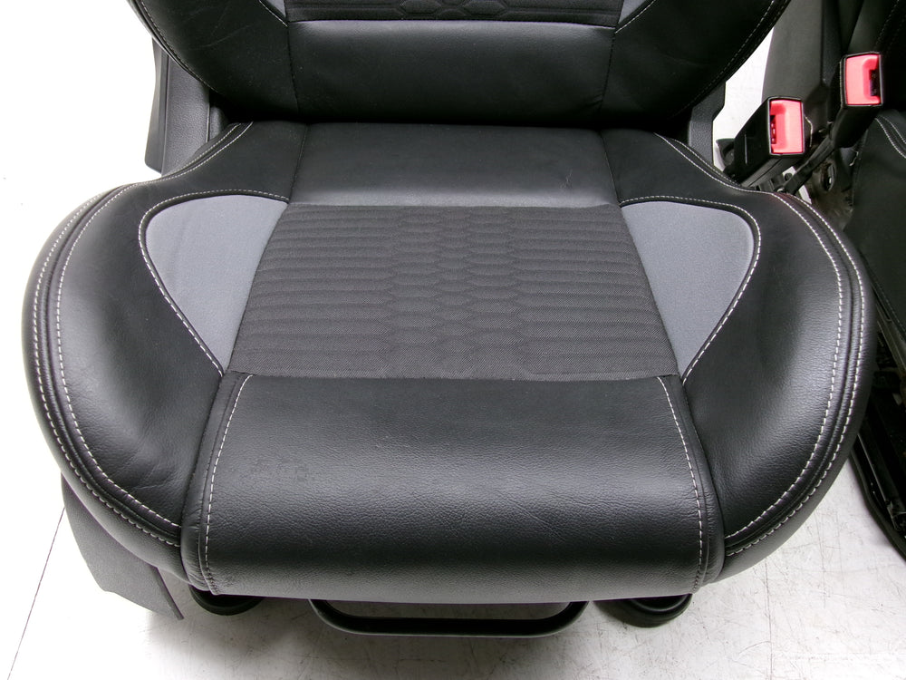 2012 - 2018 Ford Focus ST Recaro Seats MK3 Black Leather & Gray ST2 #1267 | Picture # 6 | OEM Seats