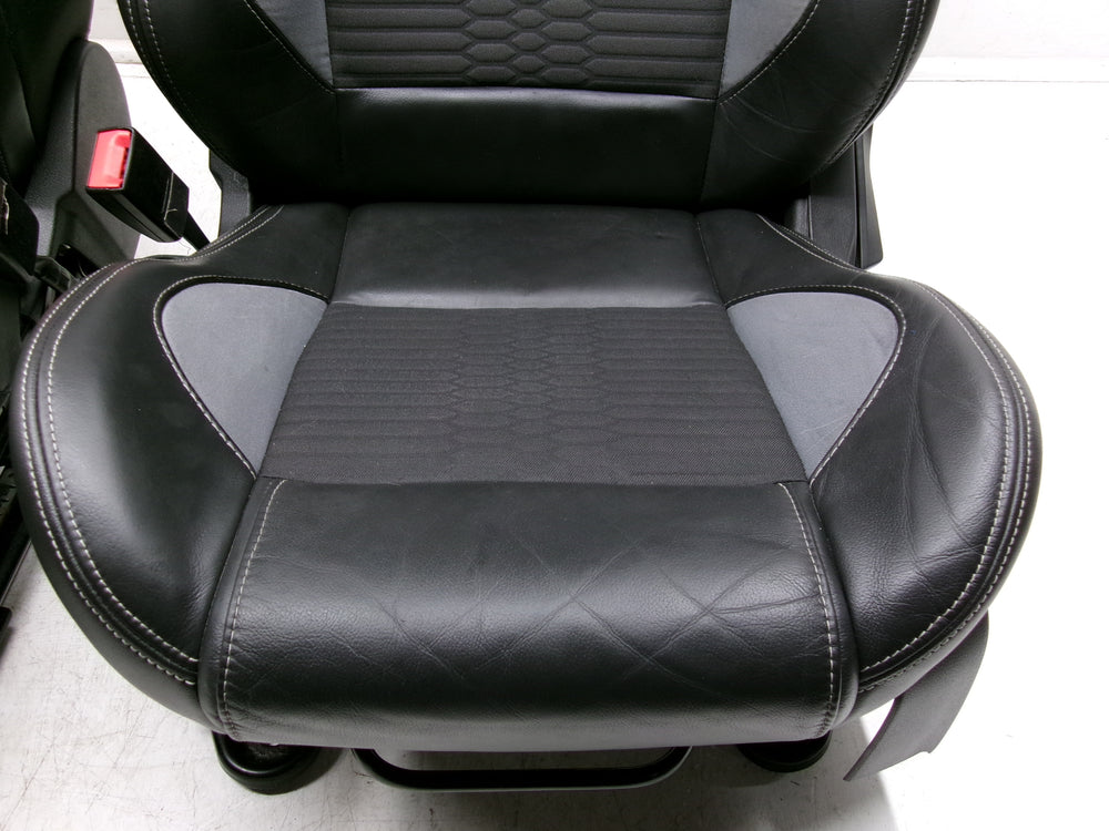 2012 - 2018 Ford Focus ST Recaro Seats MK3 Black Leather & Gray ST2 #1267 | Picture # 7 | OEM Seats