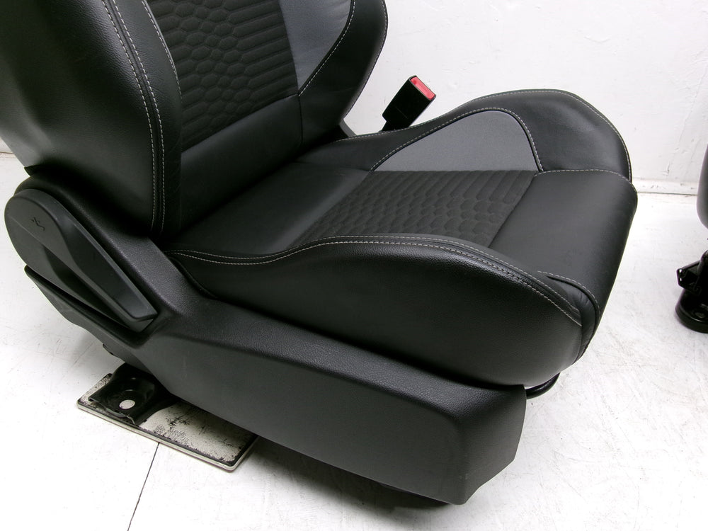 2012 - 2018 Ford Focus ST Recaro Seats MK3 Black Leather & Gray ST2 #1267 | Picture # 10 | OEM Seats