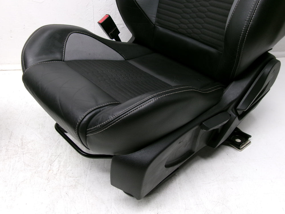 2012 - 2018 Ford Focus ST Recaro Seats MK3 Black Leather & Gray ST2 #1267 | Picture # 11 | OEM Seats
