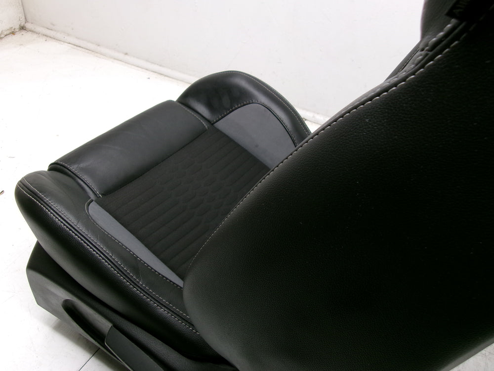 2012 - 2018 Ford Focus ST Recaro Seats MK3 Black Leather & Gray ST2 #1267 | Picture # 14 | OEM Seats