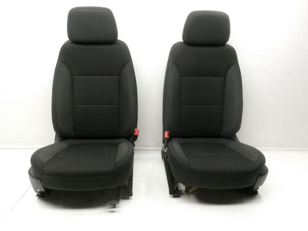 2019 - 2023 Chevy Silverado GMC Sierra Front Seats, Powered Black Cloth #1281 | Picture # 3 | OEM Seats