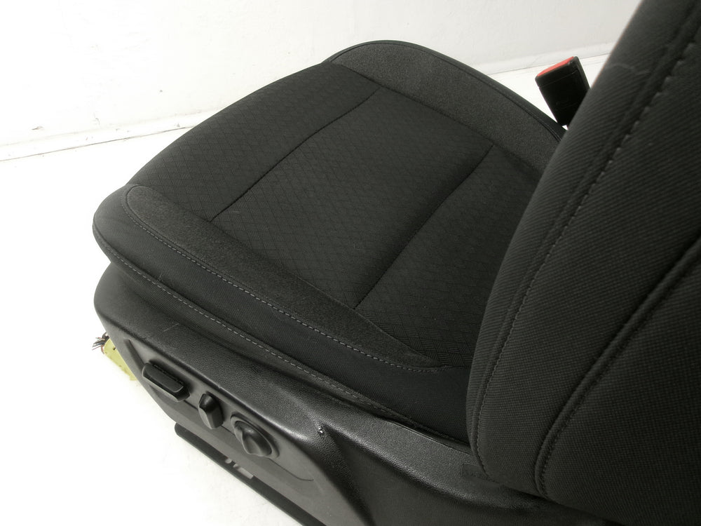2019 - 2023 Chevy Silverado GMC Sierra Front Seats, Powered Black Cloth #1281 | Picture # 11 | OEM Seats
