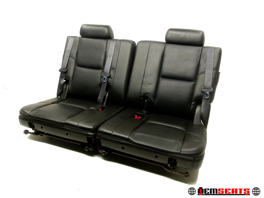 2007 - 2014 GM Black Leather 3rd Row Seat Seats for Tahoe, Yukon, Suburban and Escalade #1282 | Picture # 1 | OEM Seats