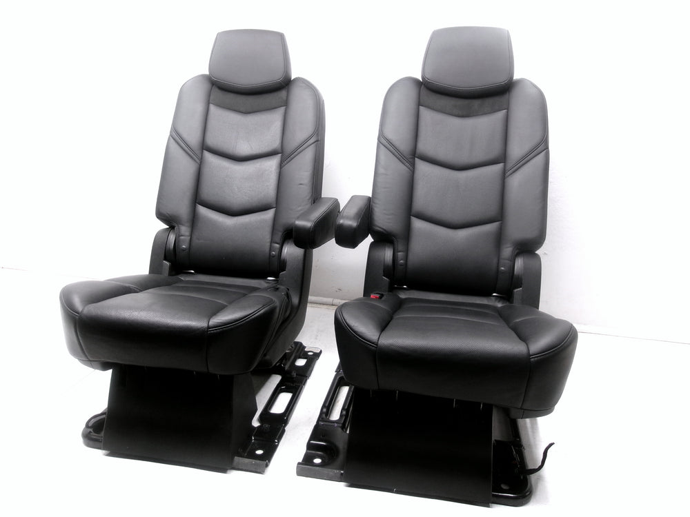 2015 - 2018 Cadillac Escalade ESV 2nd Row Bucket Seats, Black Leather #1285 | Picture # 4 | OEM Seats