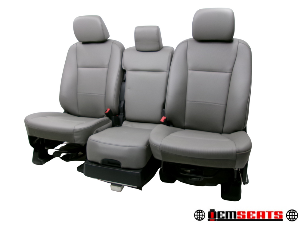 2015 - 2022 Ford F150 & Super Duty Seats, OEM Replacement Gray Vinyl #1427 | Picture # 1 | OEM Seats