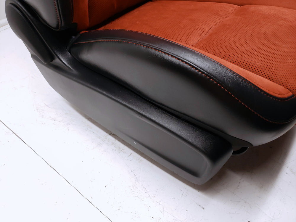 2011 - 2023 Dodge Challenger Scat Pack Seats, Black & Red Suede #653i | Picture # 8 | OEM Seats