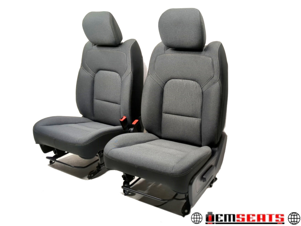 2019 - 2024 Dodge Ram Seats, Manual Charcoal Black Cloth, DT 1500 #1287 | Picture # 1 | OEM Seats