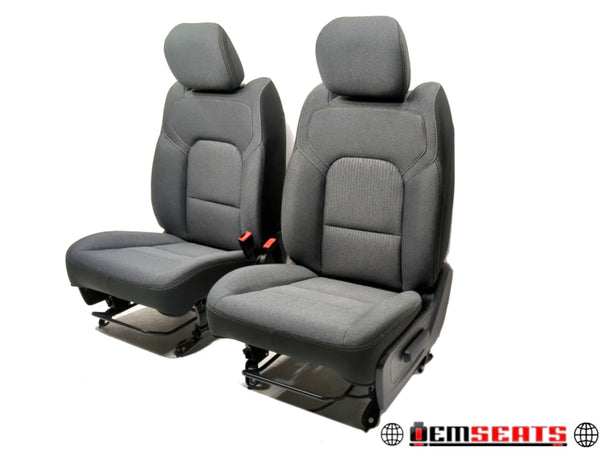 2019 - 2024 Dodge Ram Seats 1500 DT OEM Diesel Gray Cloth Manual #1287