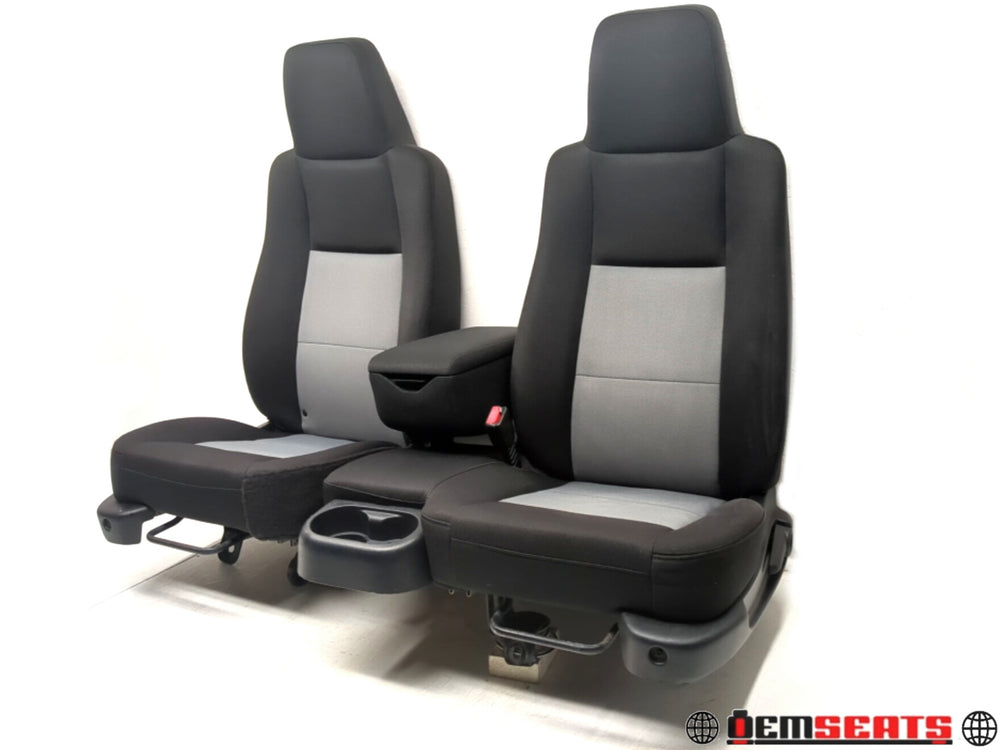 1998 - 2009 Ford Ranger Seats, Black Cloth 60-40 Bench , Extended Cab #1291 | Picture # 1 | OEM Seats