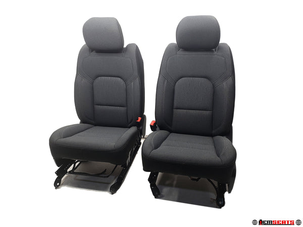 2019 - 2024 Dodge Ram Seats, Premium Powered Black Cloth, 1500 DT #1302