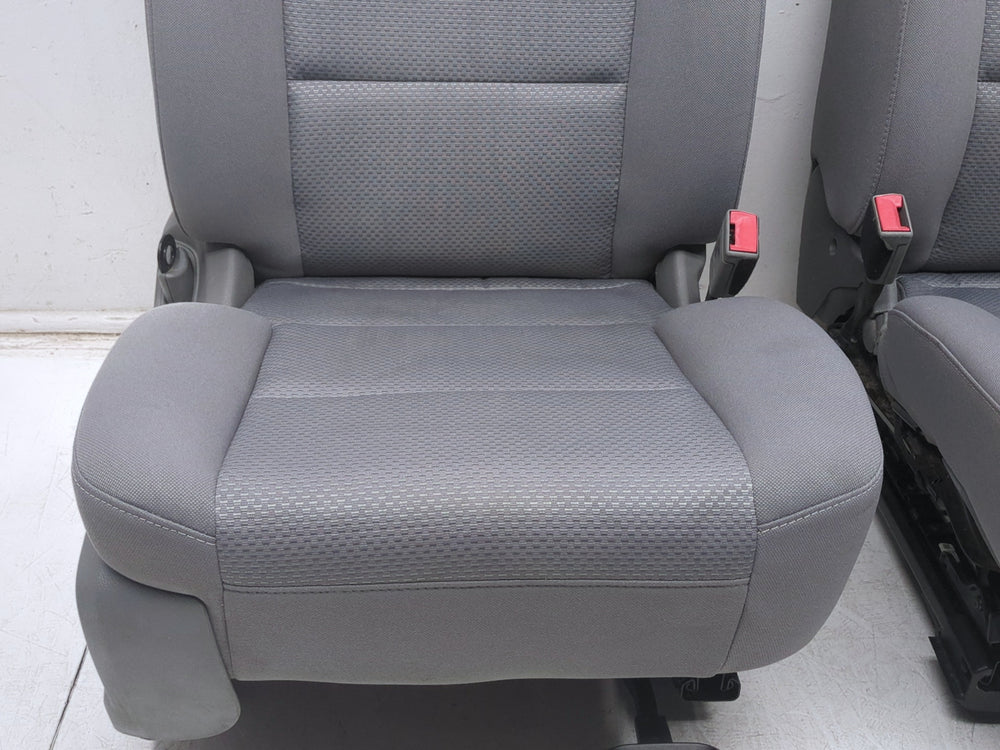 2014 - 2019 GMC Sierra Chevy Silverado Front Seats, Gray Cloth Powered #1335 | Picture # 6 | OEM Seats