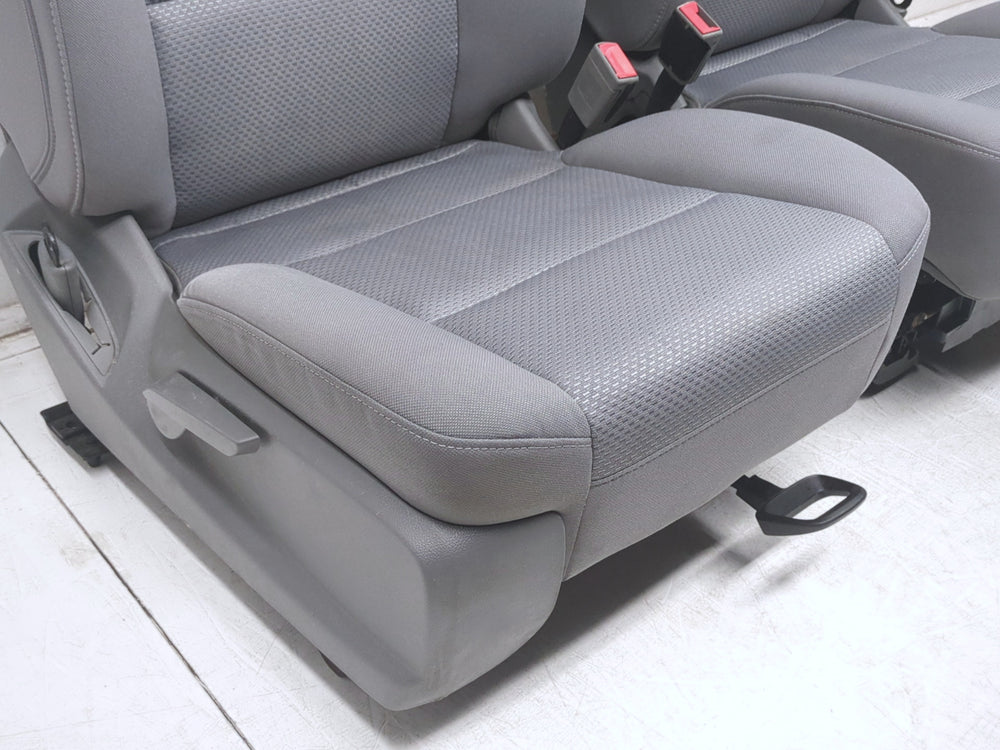 2014 - 2019 GMC Sierra Chevy Silverado Front Seats, Gray Cloth Powered #1335 | Picture # 8 | OEM Seats