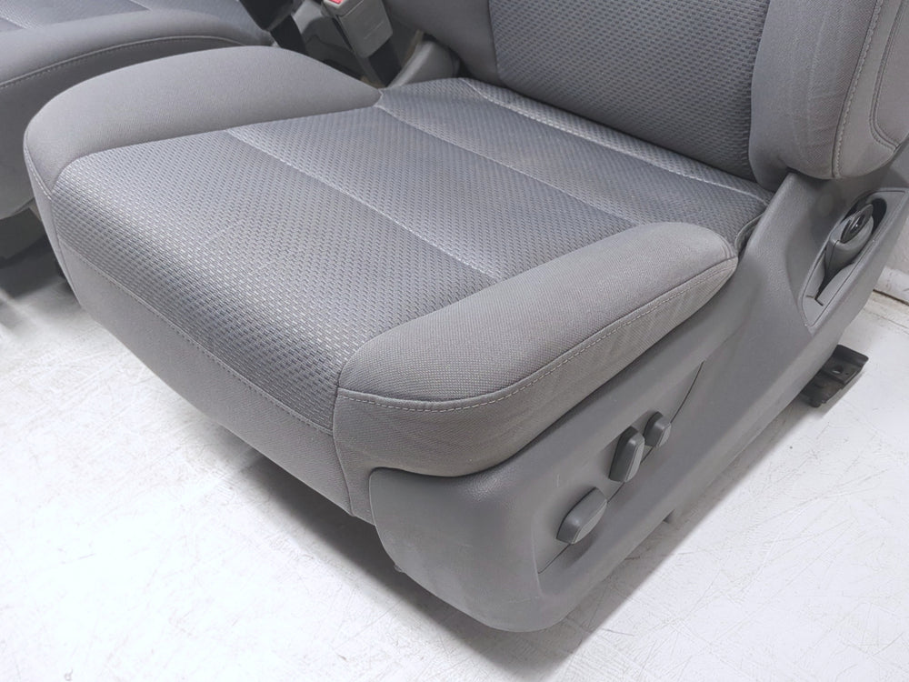 2014 - 2019 GMC Sierra Chevy Silverado Front Seats, Gray Cloth Powered #1335 | Picture # 9 | OEM Seats
