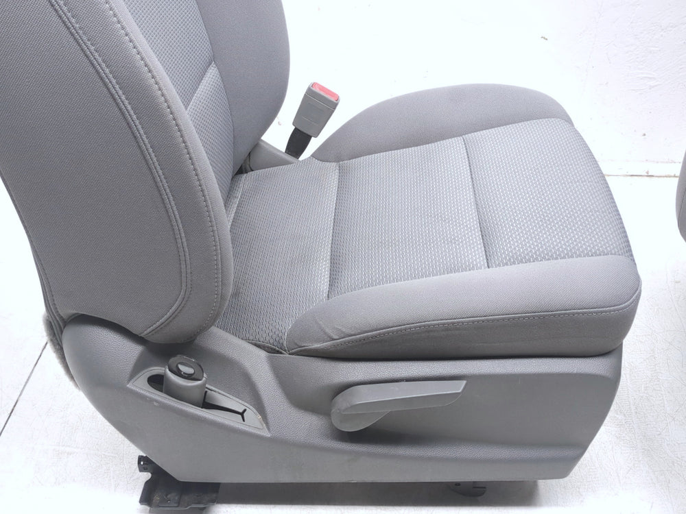 2014 - 2019 GMC Sierra Chevy Silverado Front Seats, Gray Cloth Powered #1335 | Picture # 10 | OEM Seats