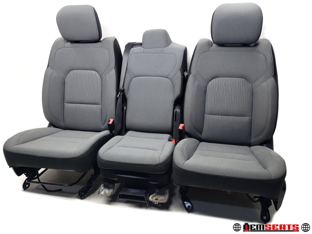 2019 - 2024 Dodge Ram Seats, Premium Powered Gray Cloth, 1500 DT #1303 | Picture # 1 | OEM Seats