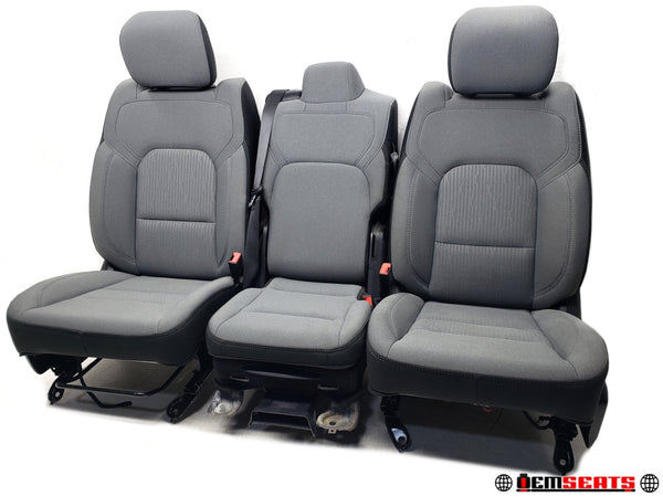 2019 - 2024 Dodge Ram Seats, Premium Powered Gray Cloth, 1500 DT #1303