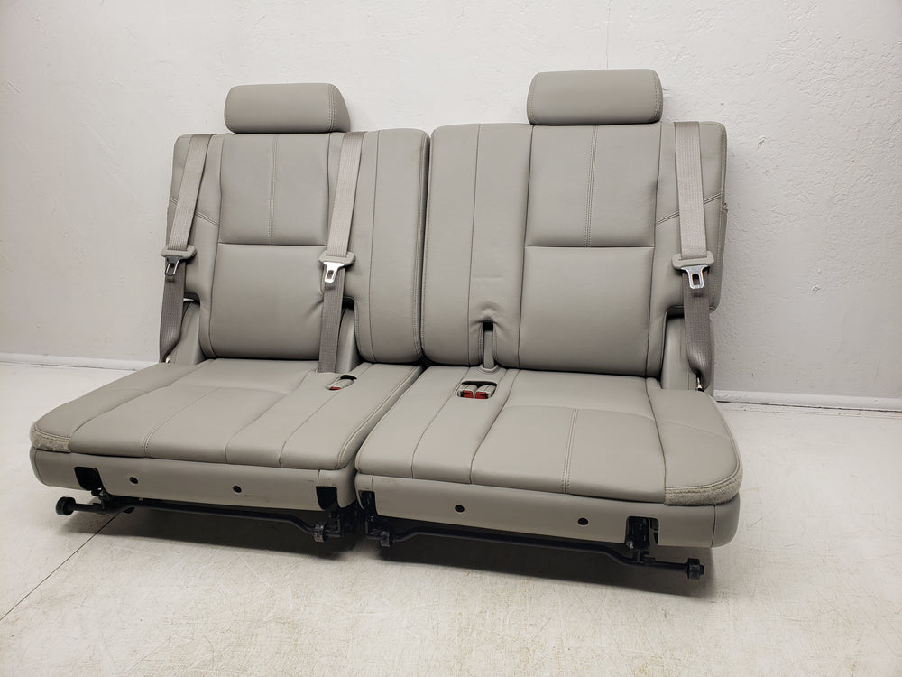 2007 - 2014 GMC Yukon Chevy Suburban Tahoe 3rd Row Seats Gray Leather #1304 | Picture # 4 | OEM Seats