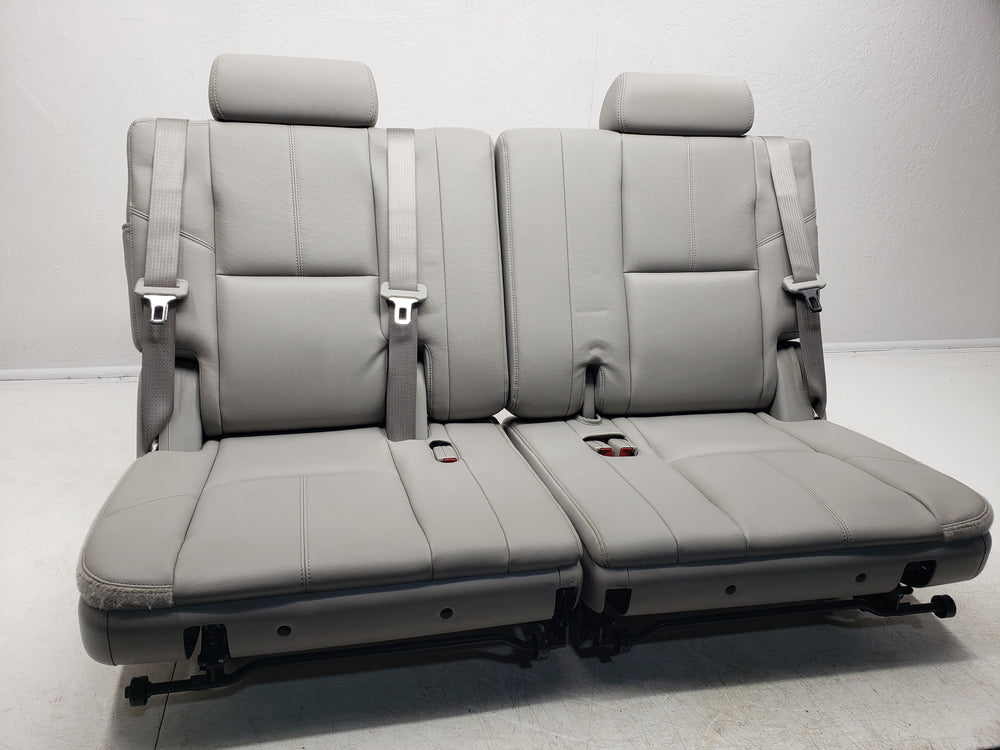 2007 - 2014 GMC Yukon Chevy Suburban Tahoe 3rd Row Seats Gray Leather #1304 | Picture # 5 | OEM Seats