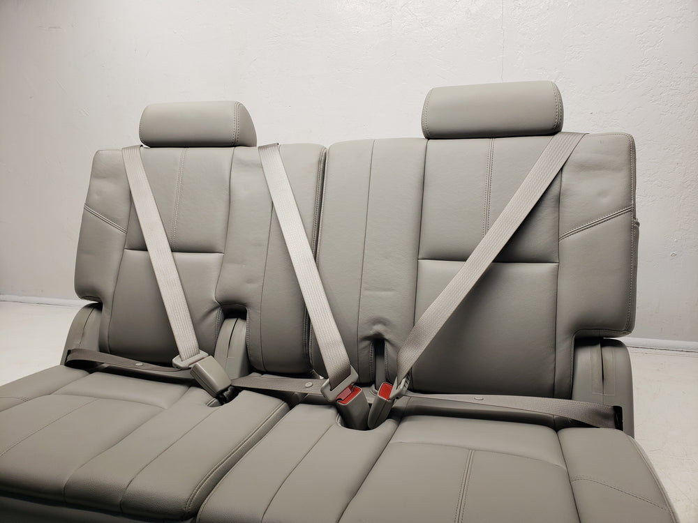 2007 - 2014 GMC Yukon Chevy Suburban Tahoe 3rd Row Seats Gray Leather #1304 | Picture # 6 | OEM Seats