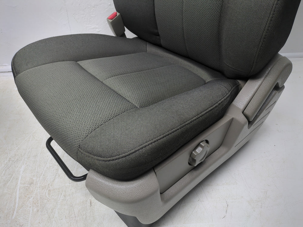 2009 - 2014 Ford F150 Seats, OEM Black Stone Cloth, XL Manual #1313 | Picture # 10 | OEM Seats