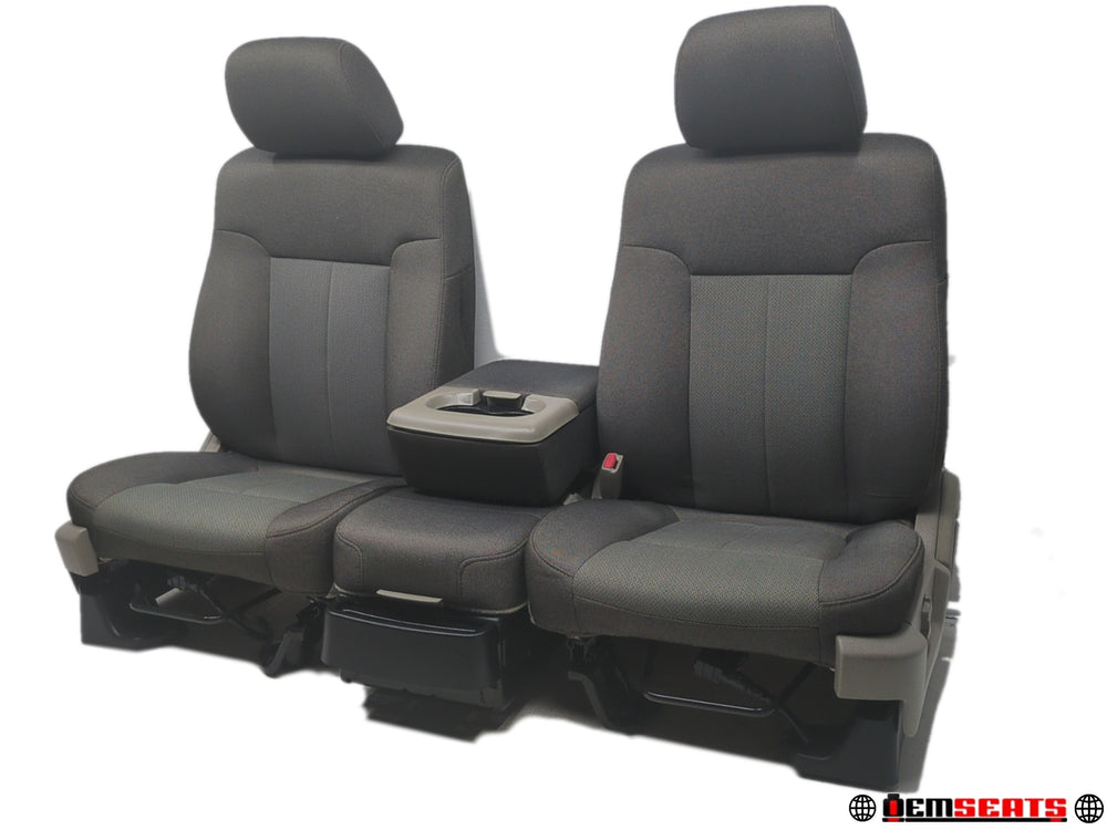 2009 - 2014 Ford F150 Seats, OEM Black Stone Cloth, XL Manual #1313 | Picture # 3 | OEM Seats