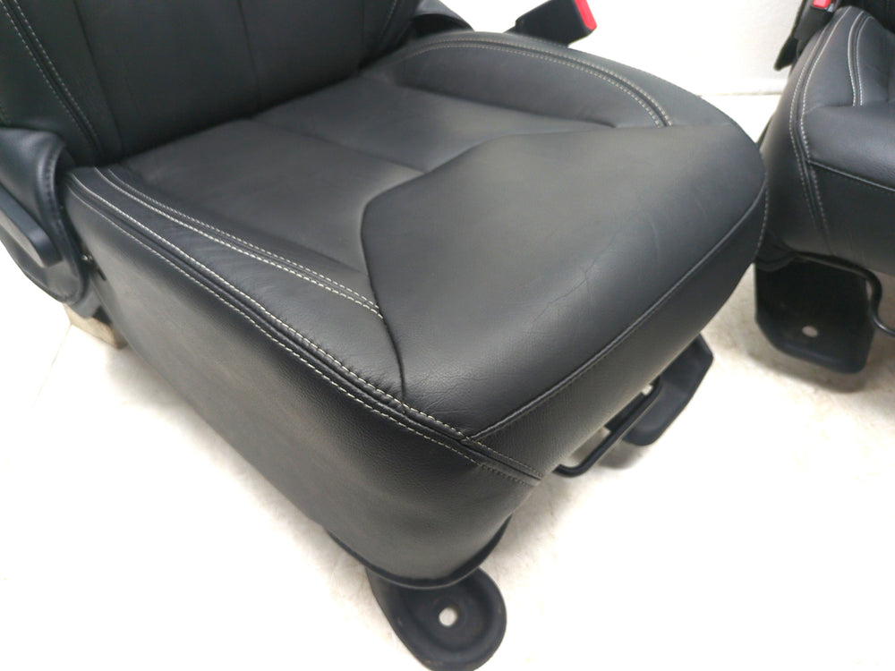 2007 - 2018 Jeep Wrangler Seats, Black Leather Sahara Unlimited, 4 Door JK #1322 | Picture # 8 | OEM Seats