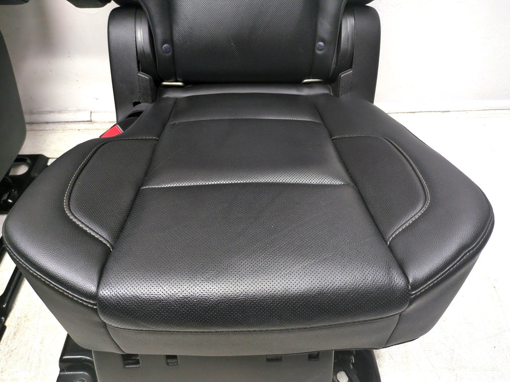 2015 - 2020 Chevy GMC Yukon Suburban 2nd Row Bucket Seats, Black Leather #1329 | Picture # 8 | OEM Seats