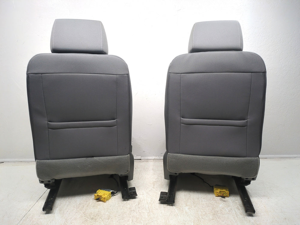 2014 - 2019 GMC Sierra Chevy Silverado Front Seats, Gray Cloth Manual #1331 | Picture # 12 | OEM Seats