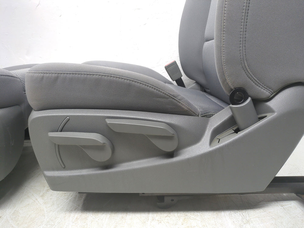 2014 - 2019 GMC Sierra Chevy Silverado Front Seats, Gray Cloth Manual #1331 | Picture # 14 | OEM Seats