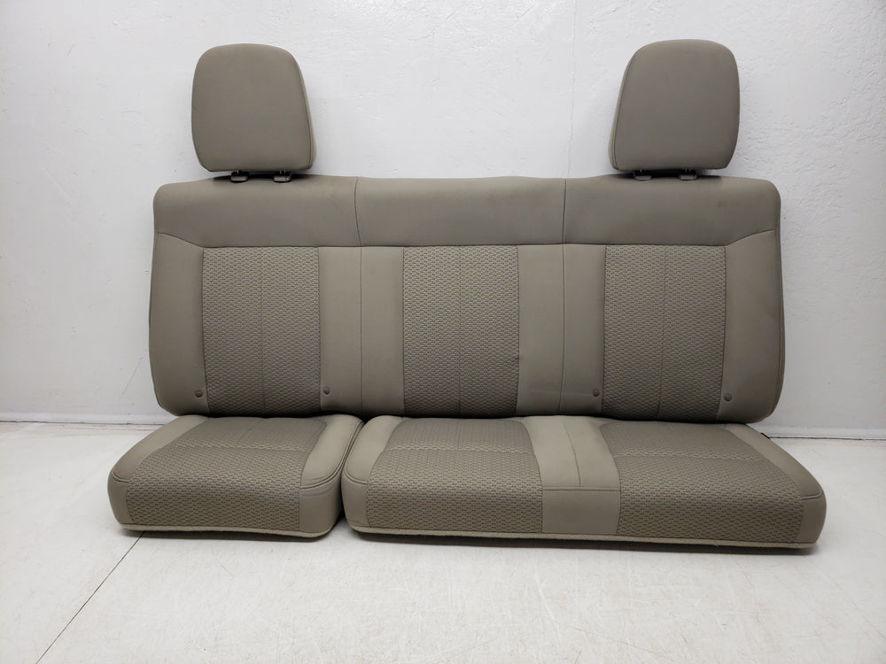2009 - 2014 Ford F150 Rear Seat, Extended Cab Supercab, Stone Cloth #1455 | Picture # 3 | OEM Seats