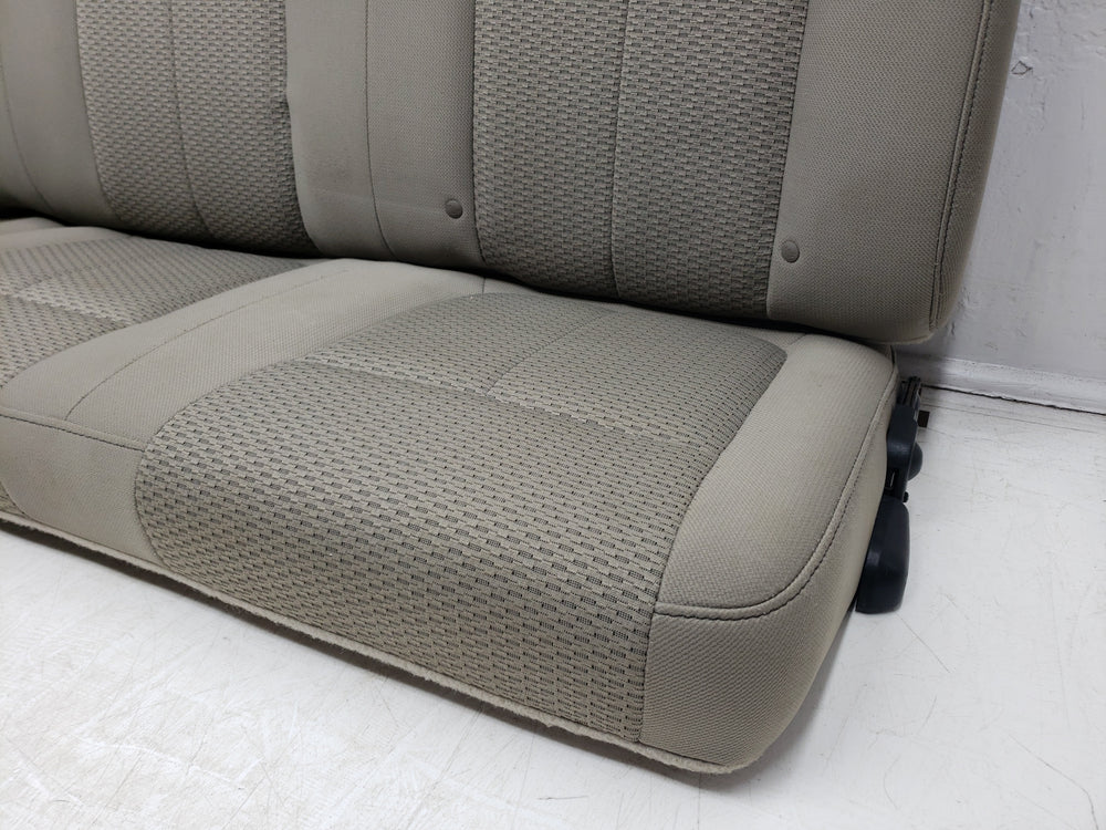 2009 - 2014 Ford F150 Rear Seat, Extended Cab Supercab, Stone Cloth #1455 | Picture # 5 | OEM Seats
