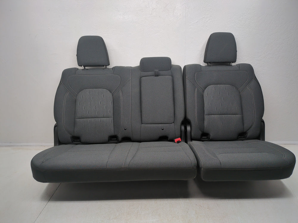 2019 - 2024 Dodge Ram Rear Seat, Light Gray Cloth, 1500 DT Crew Cab #1461 | Picture # 3 | OEM Seats