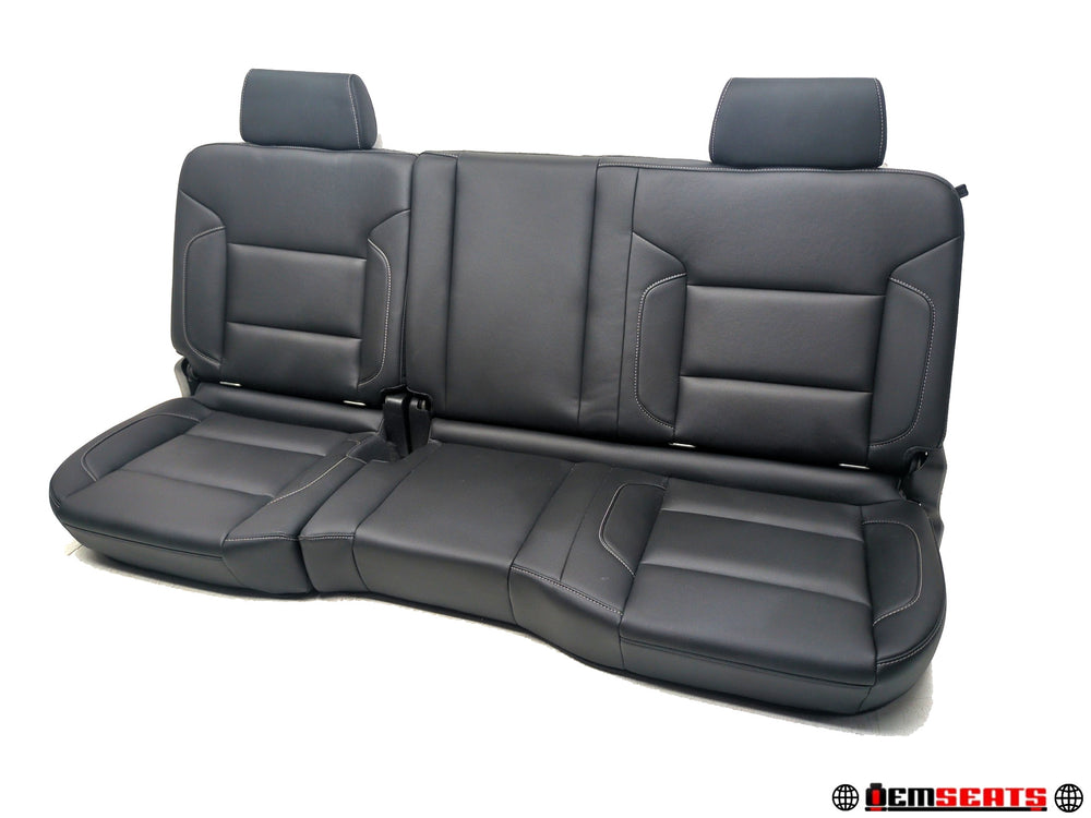 2014 - 2018 Silverado Sierra Rear Seats, Extended Cab, Black Leather #1488 | Picture # 1 | OEM Seats