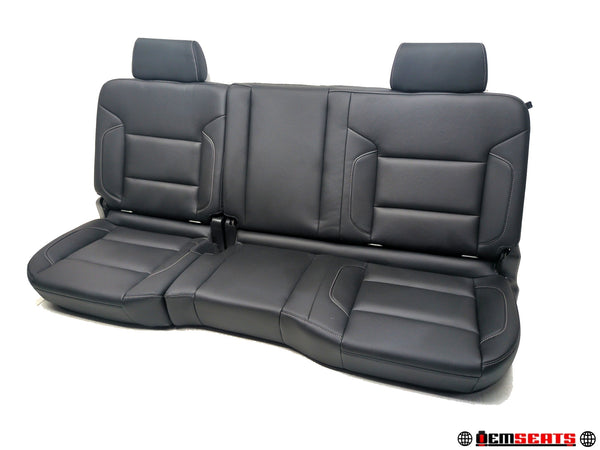 2014 - 2018 Silverado Sierra Rear Seats, Extended Cab, Black Leather #1488