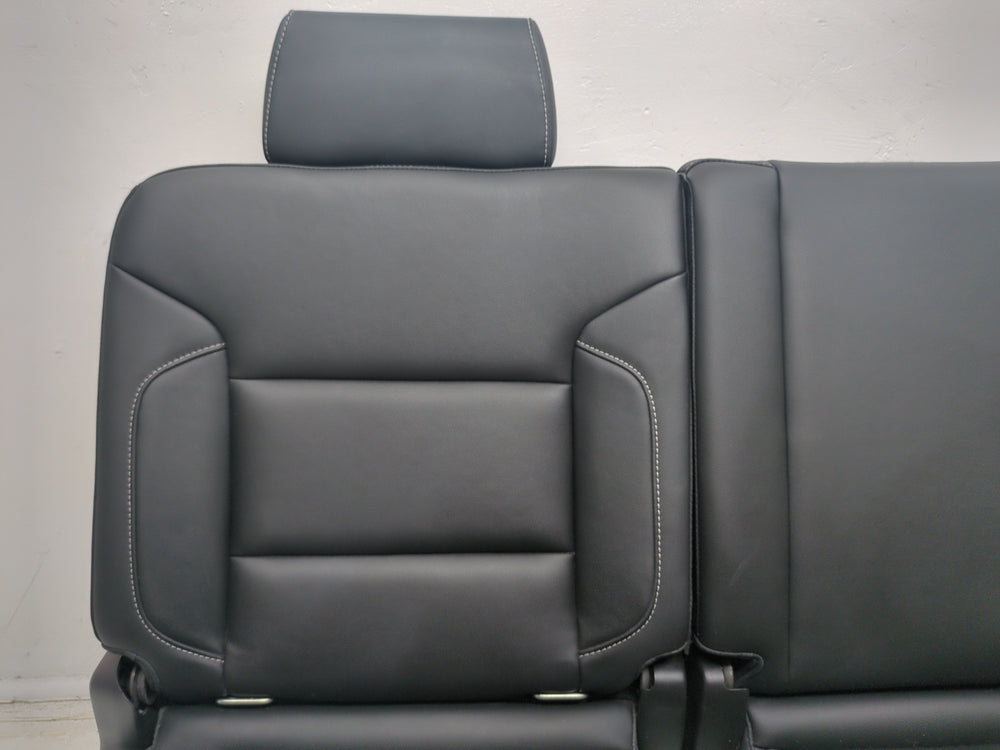 2014 - 2018 Silverado Sierra Rear Seats, Extended Cab, Black Leather #1488 | Picture # 4 | OEM Seats
