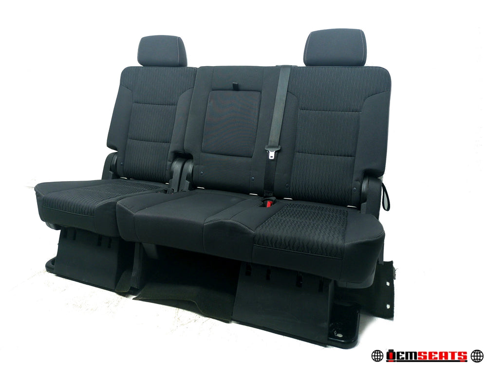 2015 - 2020 Chevy Suburban Yukon XL 2nd Row Bench Seat, Black Cloth #1485 | Picture # 1 | OEM Seats