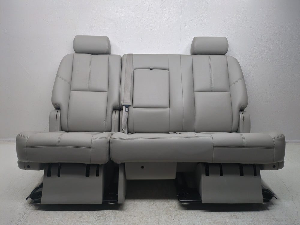 2007 - 2014 Chevy Tahoe Yukon 2nd Row Bench Seat, Titanium Gray Leather #1484 | Picture # 3 | OEM Seats