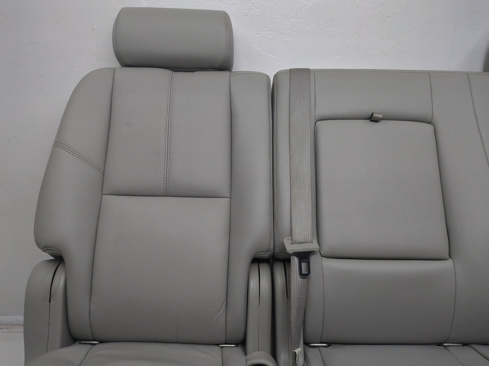 2007 - 2014 Chevy Tahoe Yukon 2nd Row Bench Seat, Titanium Gray Leather #1484 | Picture # 4 | OEM Seats