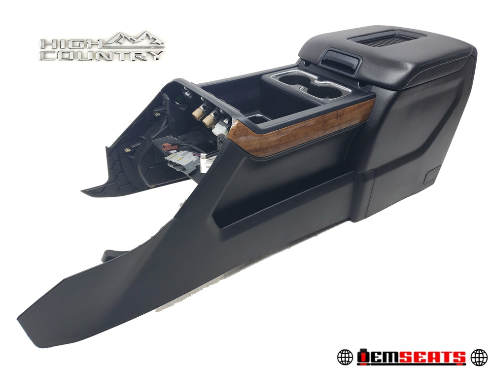 2014 - 2018 Silverado High Country Center Console, Black w/ Wireless Charging #1483 | Picture # 1 | OEM Seats